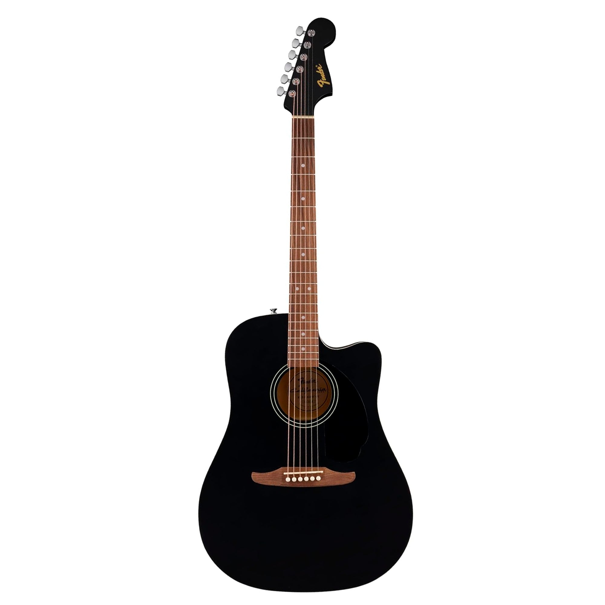 Guitarra Acústica Fender - California Debut Redondo CE BK