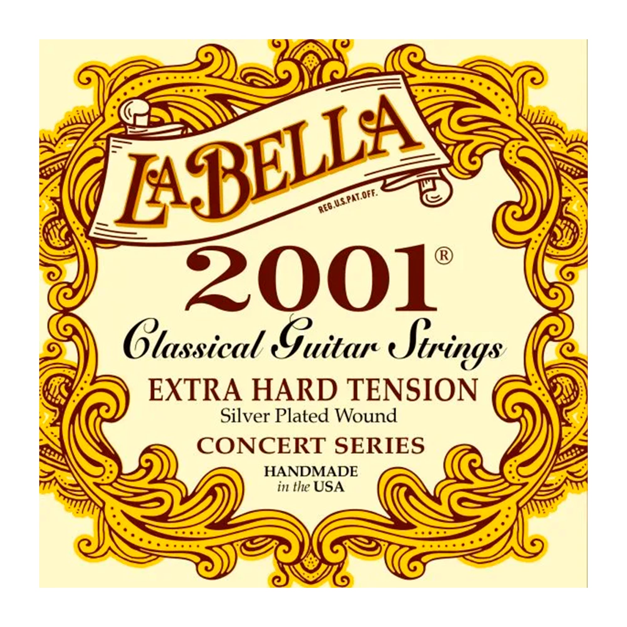 Set De Cuerdas De Guitarra Extra Hard Tension La Bella - 2001