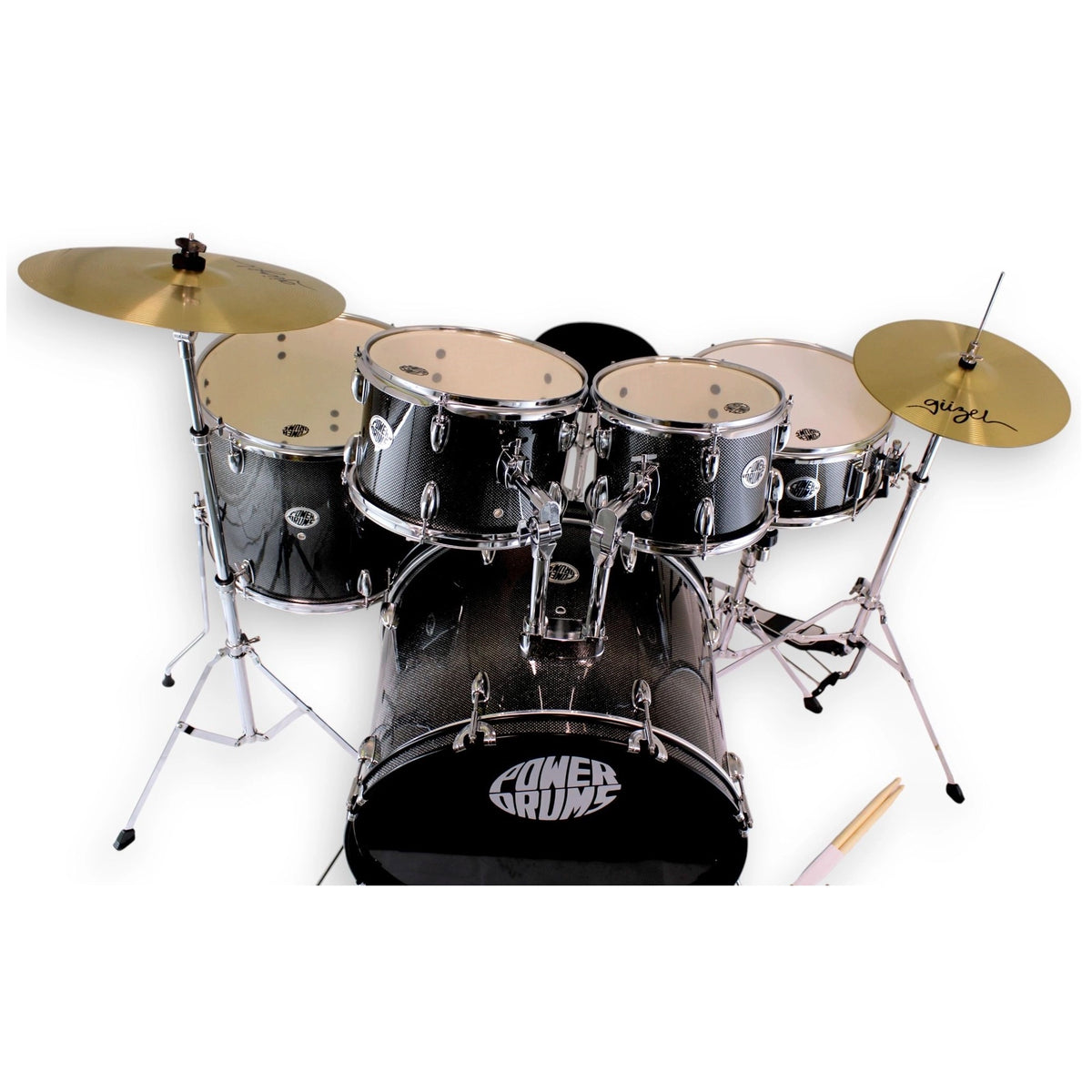 Set de batería acústica PowerDrums CPJ-5 FKS - Silver