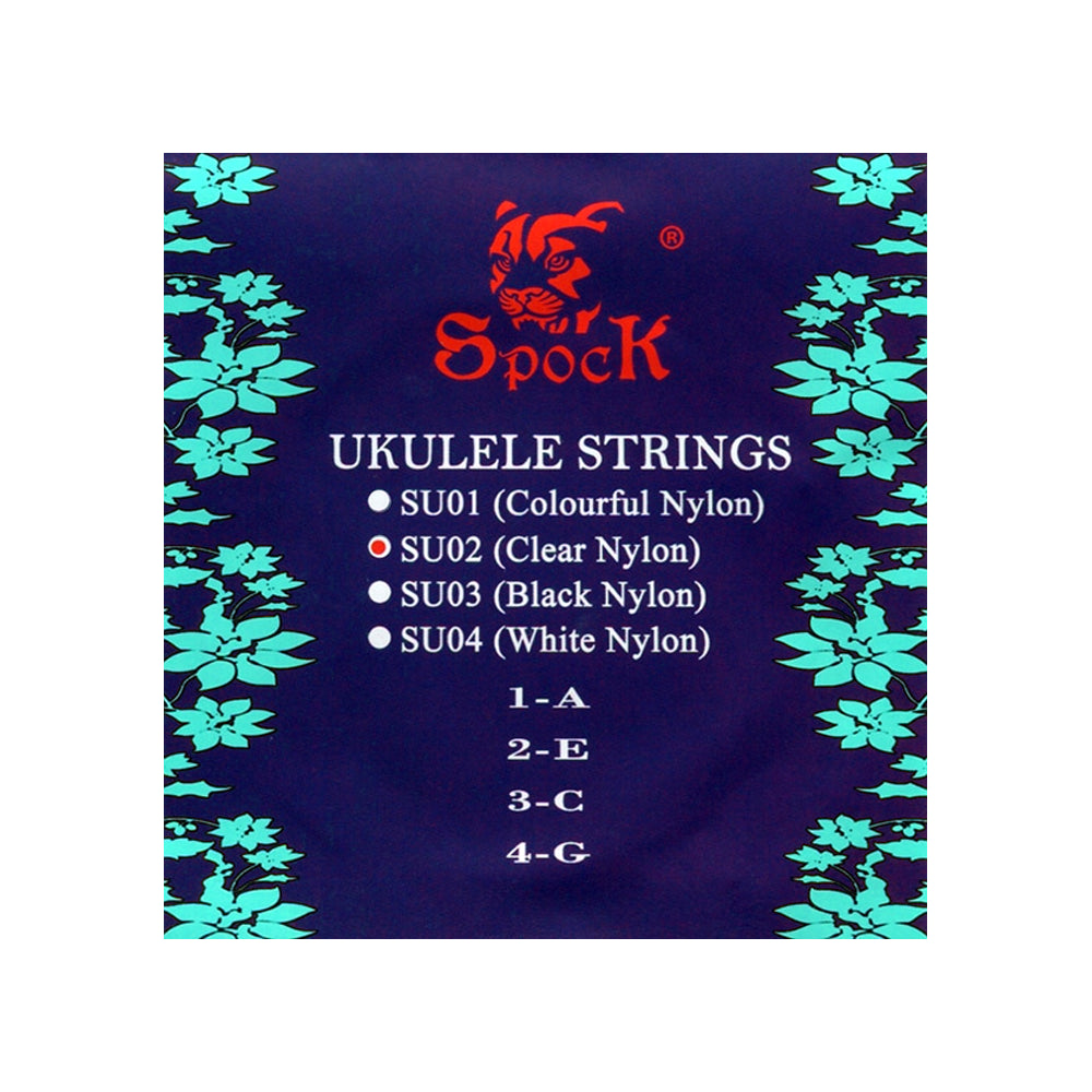 Cuerdas de ukelele clear nylon Spock - SU02