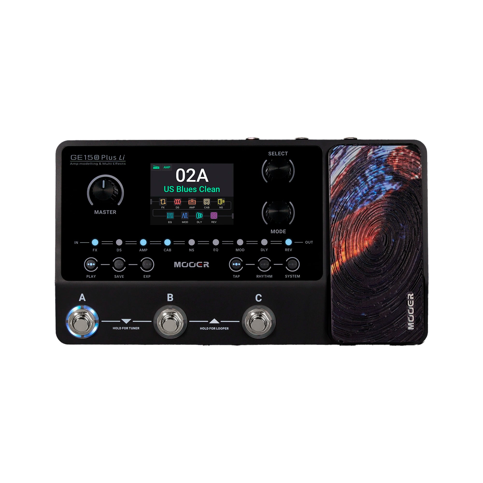 Pedalera Multiefecto con modelados Mooer - GE150 PLUS LI