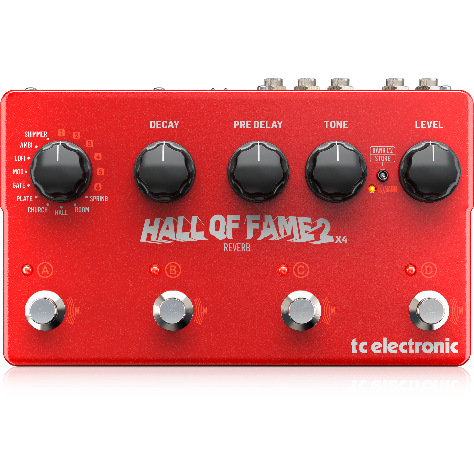Pedal Reverb X4 Tc Electronic - Hall Of Fame 2 X4 Reverb