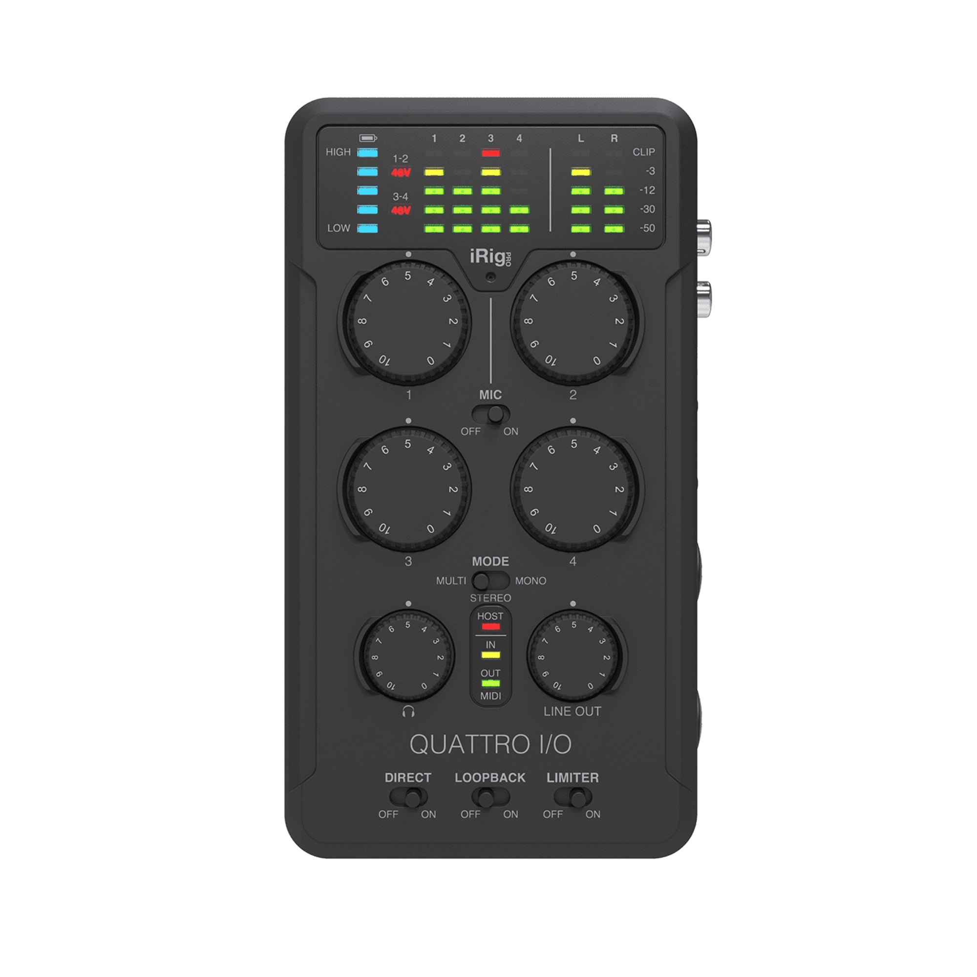 Interfaz de audio Irig Pro IK Multimedia - IP-IRIG-QUATTRO-IN DELUXE
