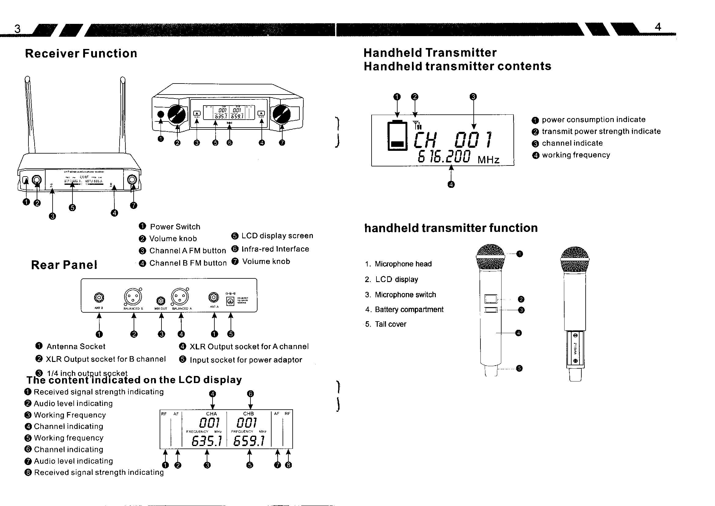 Micrófono Inalámbrico J&G - JG-M901