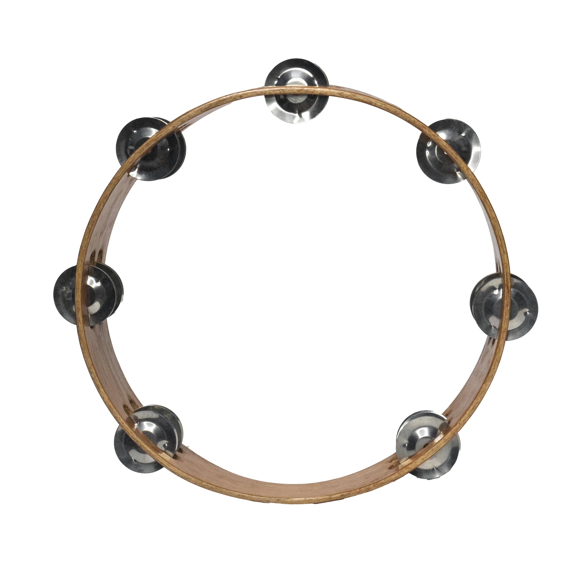 Pandereta de madera de 7 chapas doble