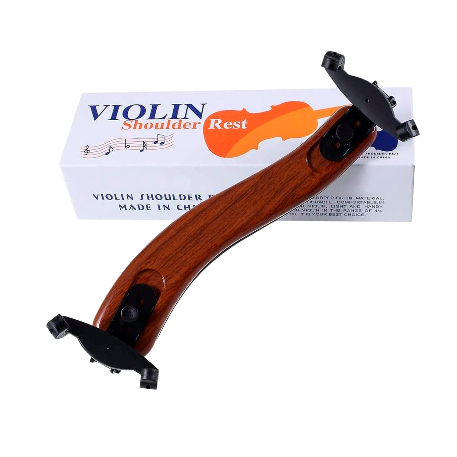 Hombrera para violin madera oscura 4/4