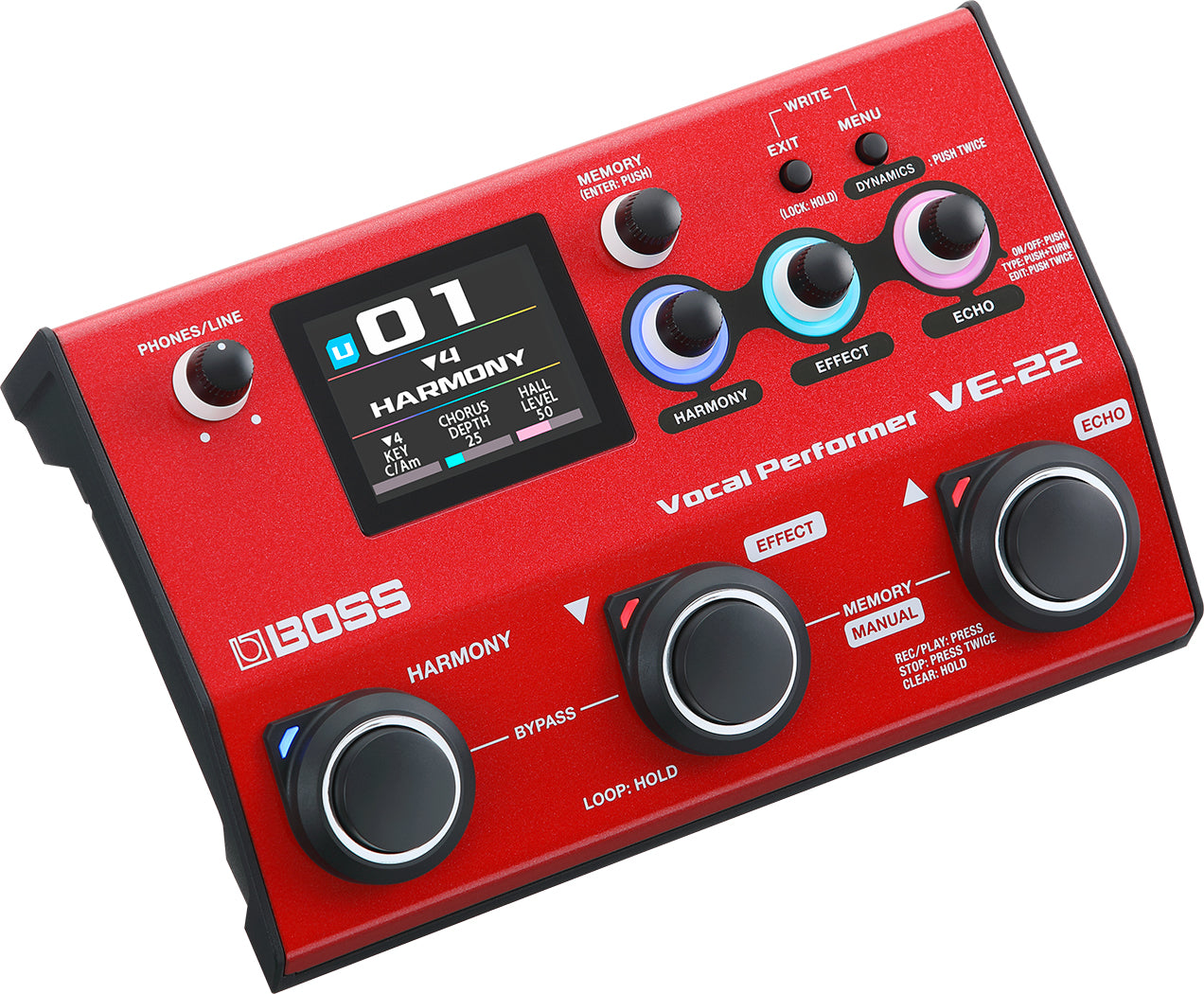 Procesador Vocal Boss - VE-22 Vocal Performer