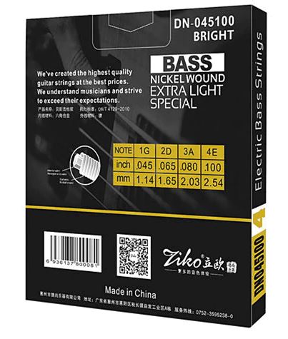 Cuerdas de Bajo Ziko - DN-045100