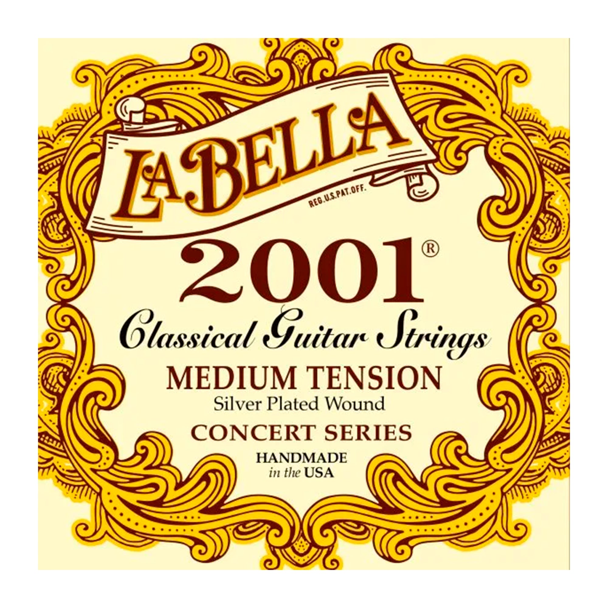 Set De Cuerdas De Guitarra Medium Tension La Bella - 2001