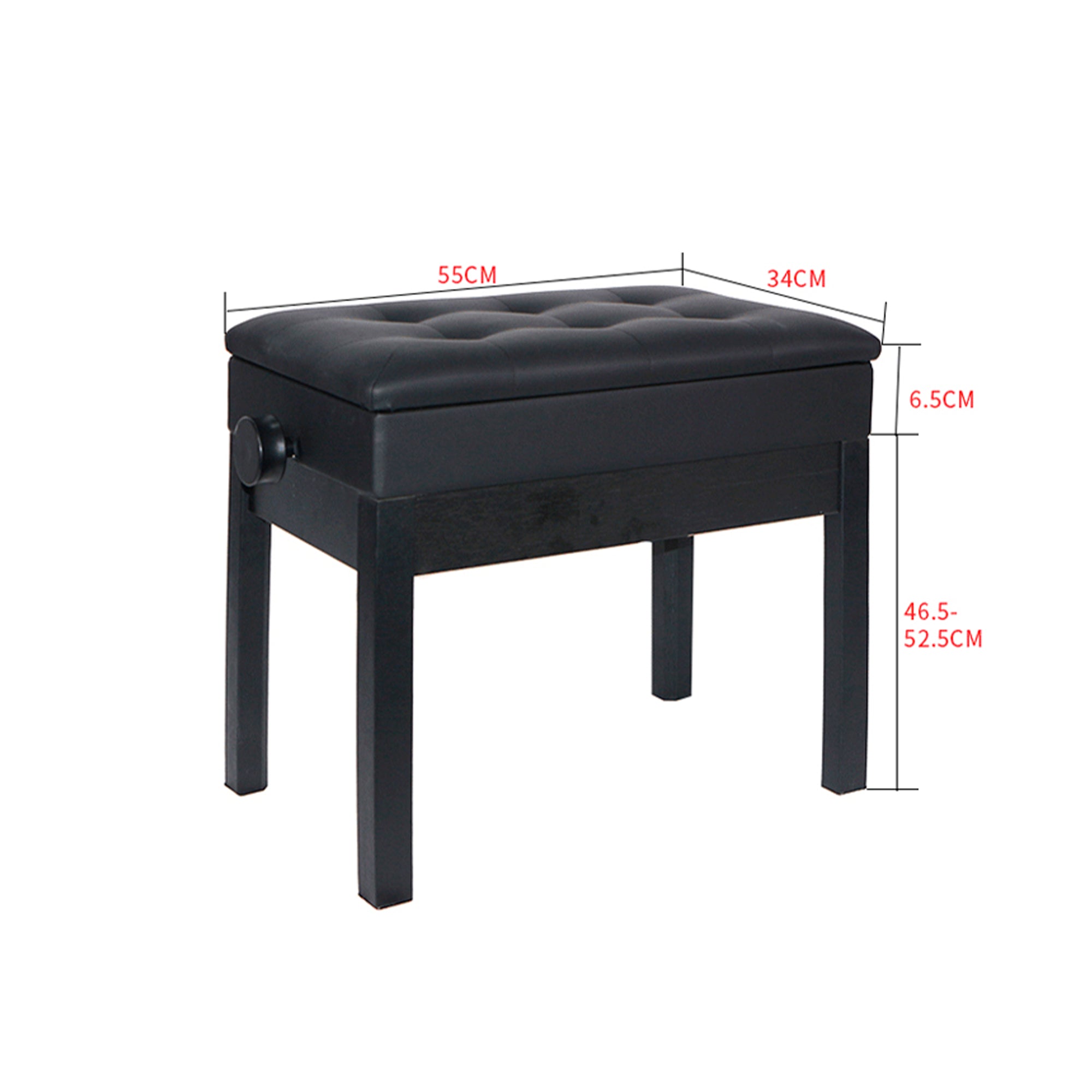 Asiento rectangular acolchado para teclado - DJ222