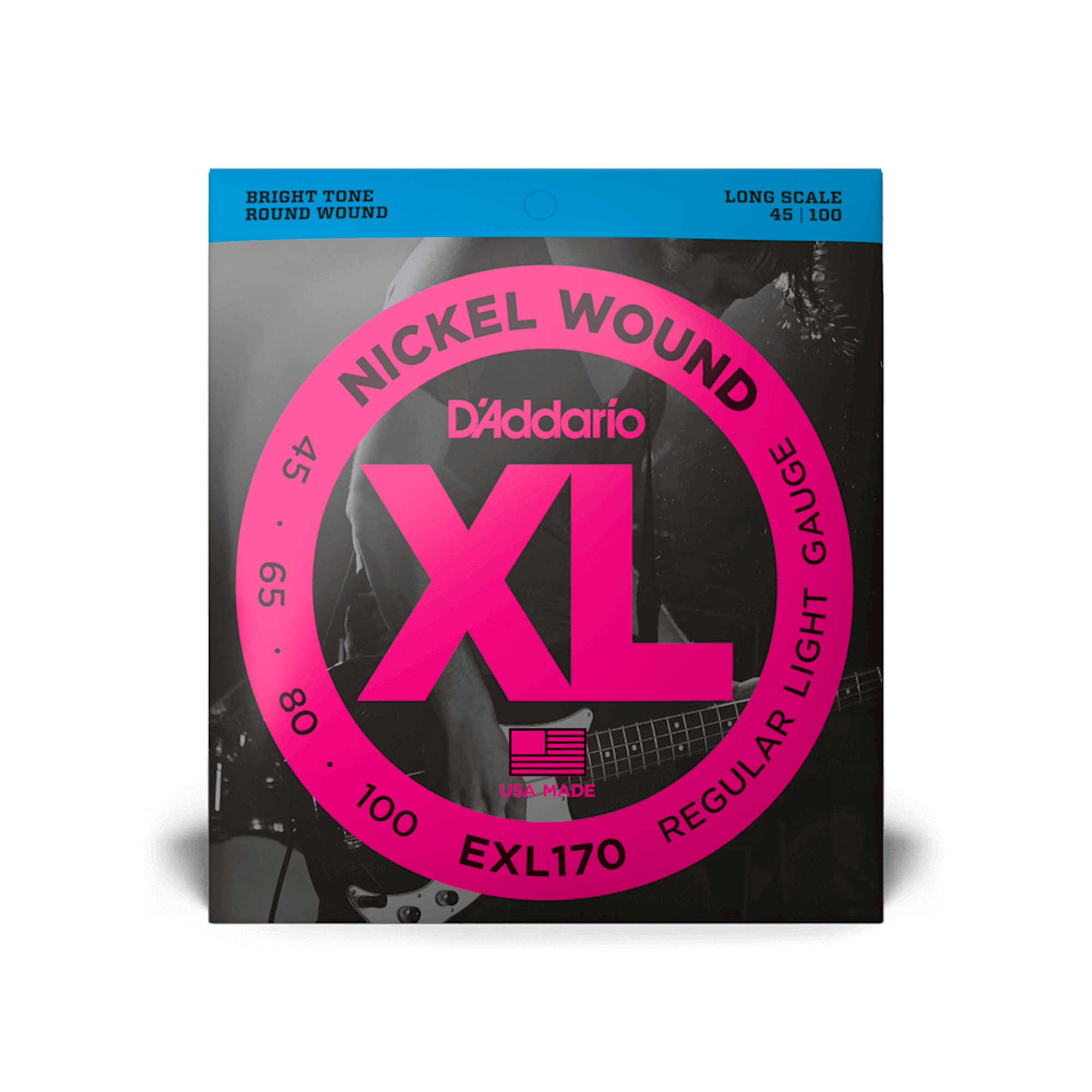 Set De Cuerdas Para Bajo De 4 Cuerdas Daddario - EXL170