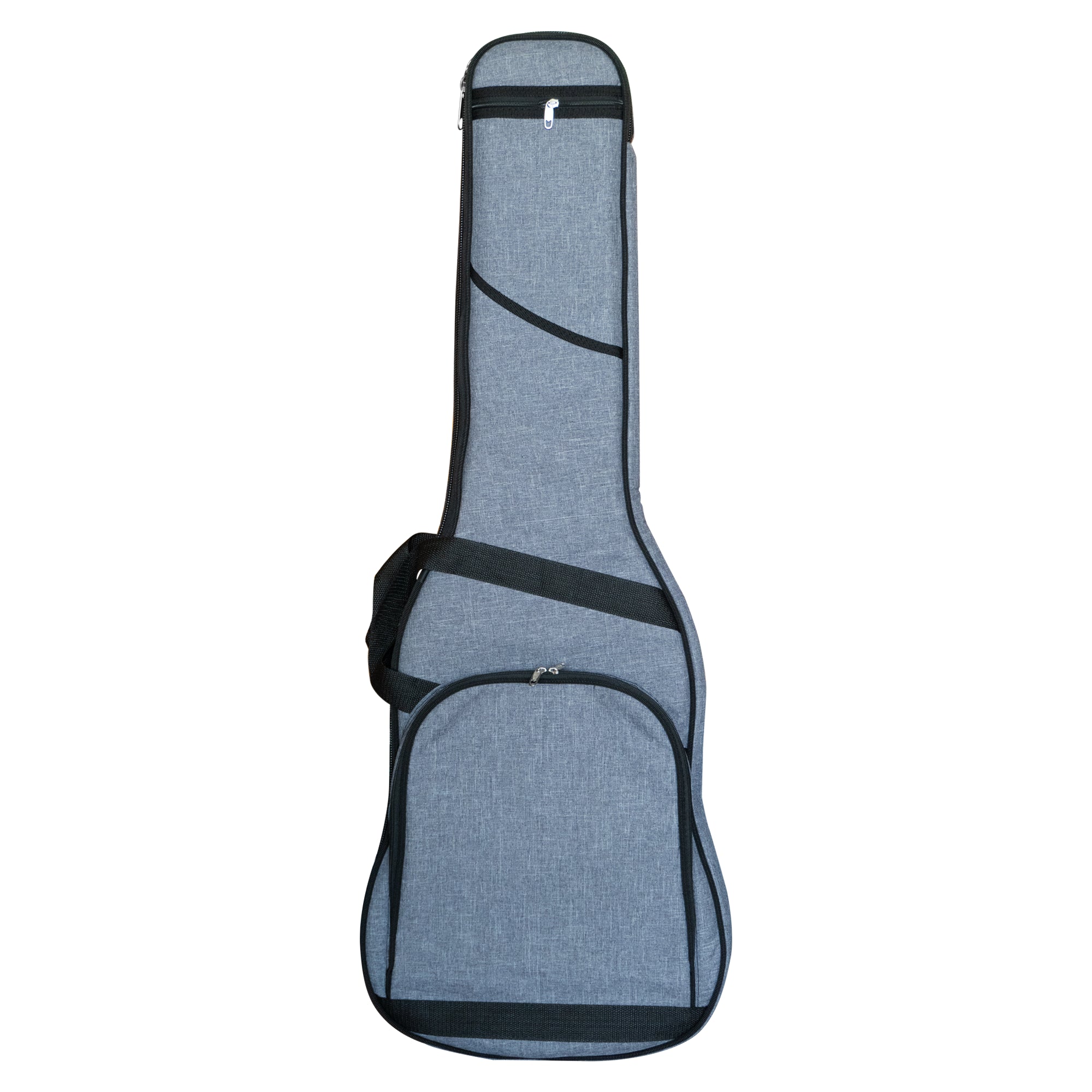 Funda para Guitarra Eléctrica Doble Acolchado - Grafito Claro