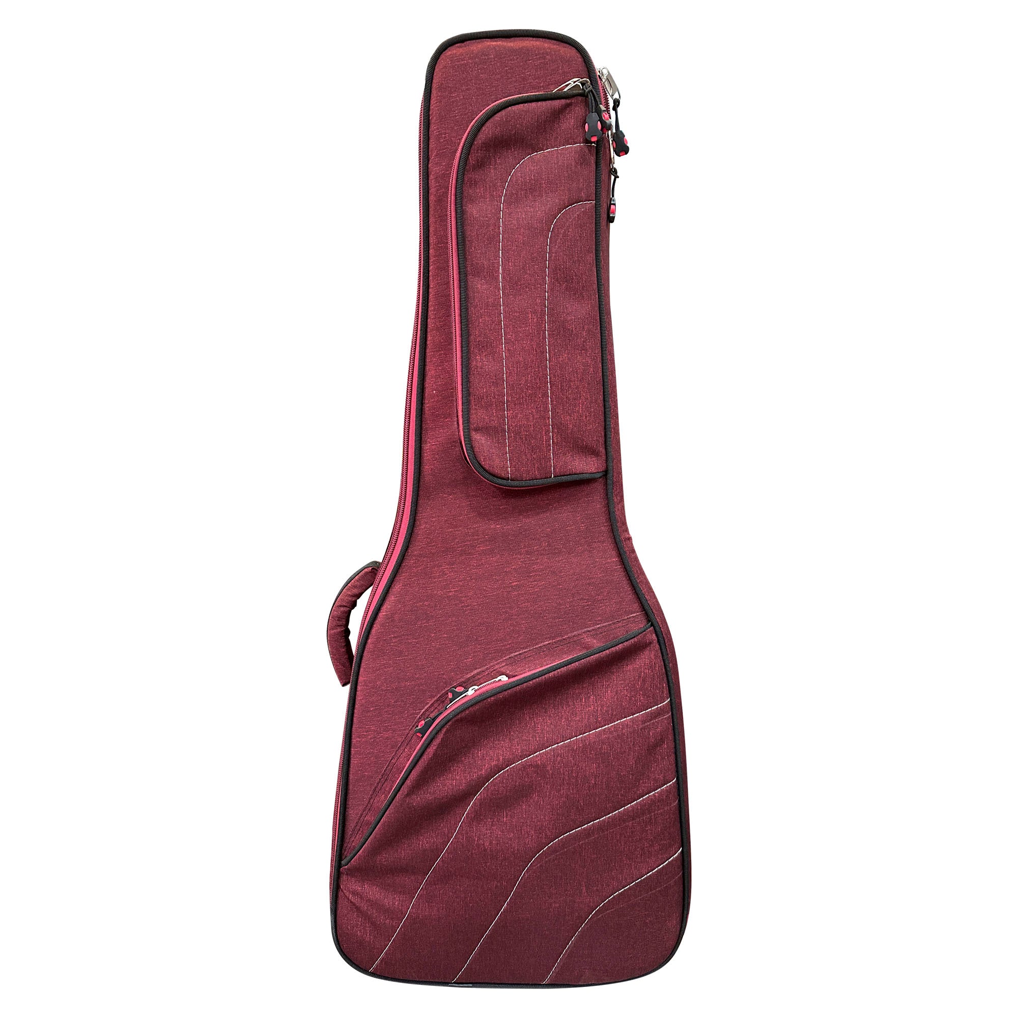 Funda para Guitarra Acustica Triple Acolchada - Guinda
