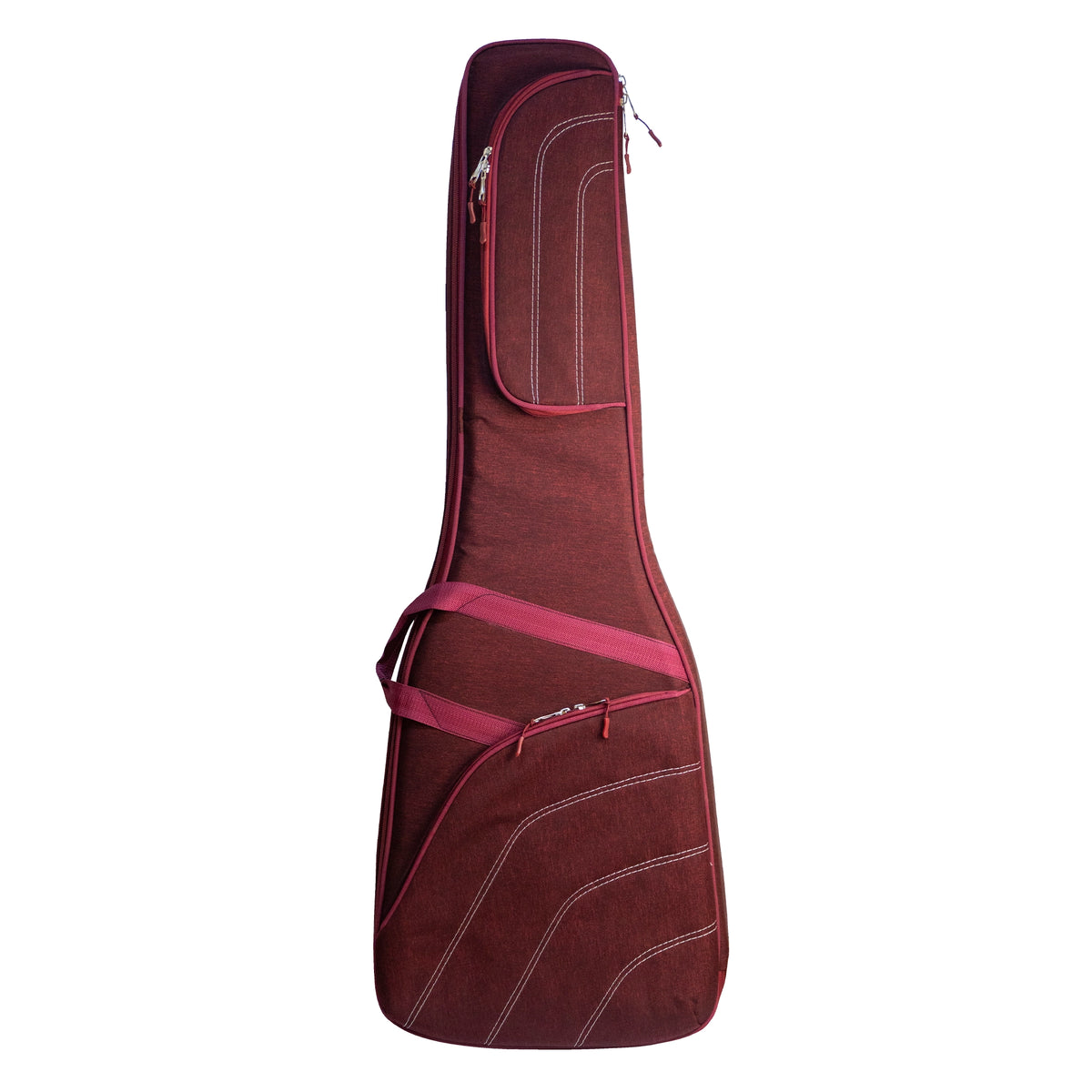 Funda triple acolchado para bajo Guinda