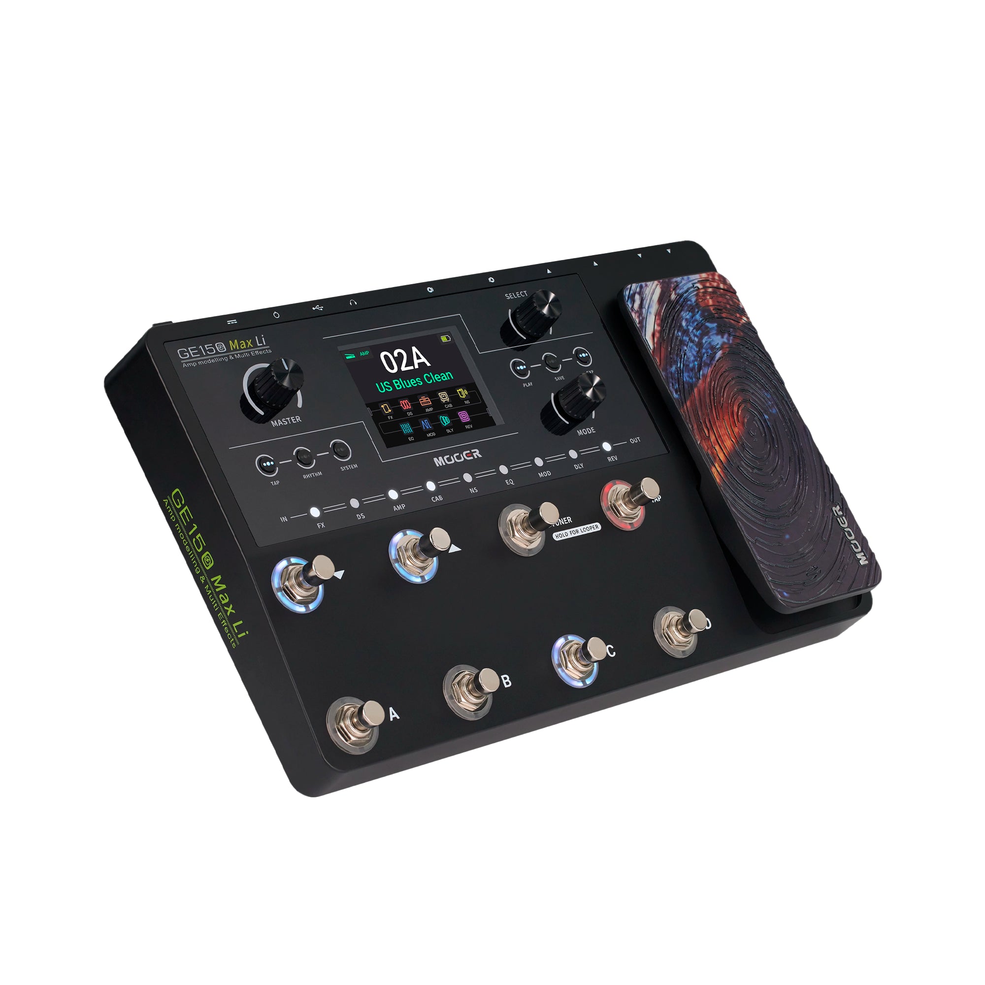 Pedalera Multiefecto con modelados Mooer - GE150 MAX LI