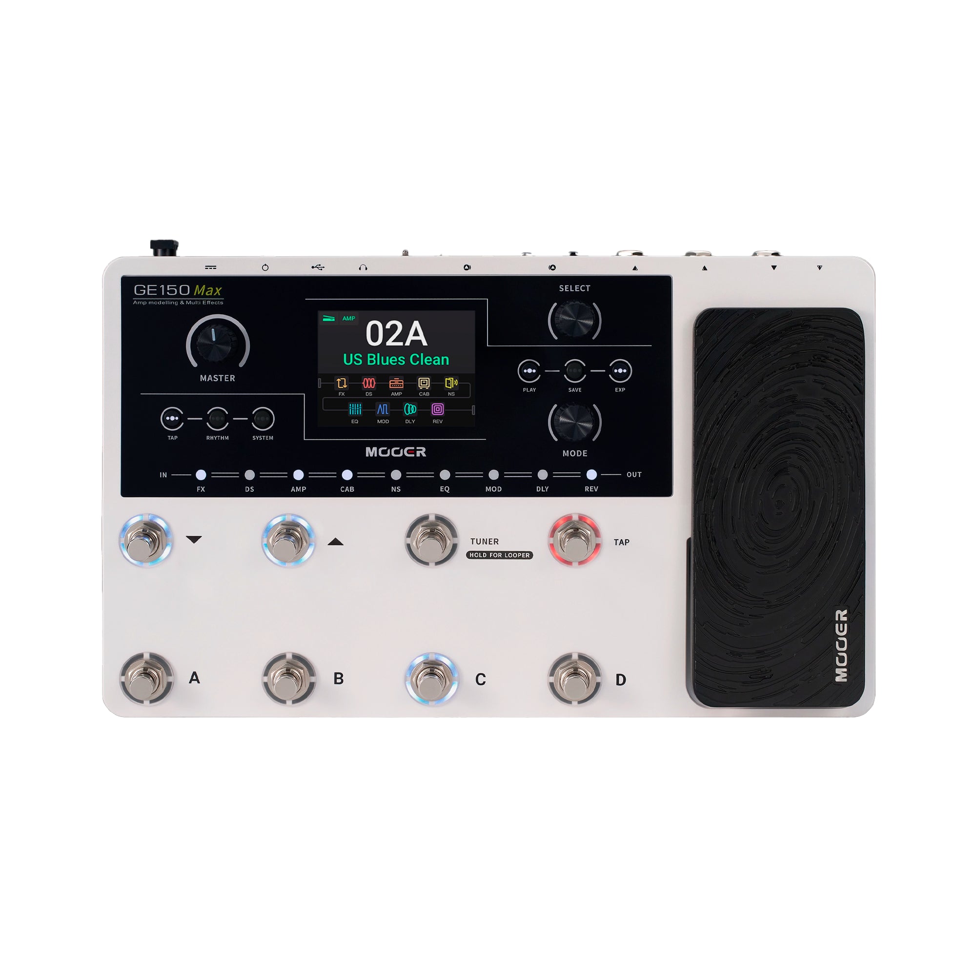 Pedalera Multiefecto con modelados Mooer -  GE150 MAX