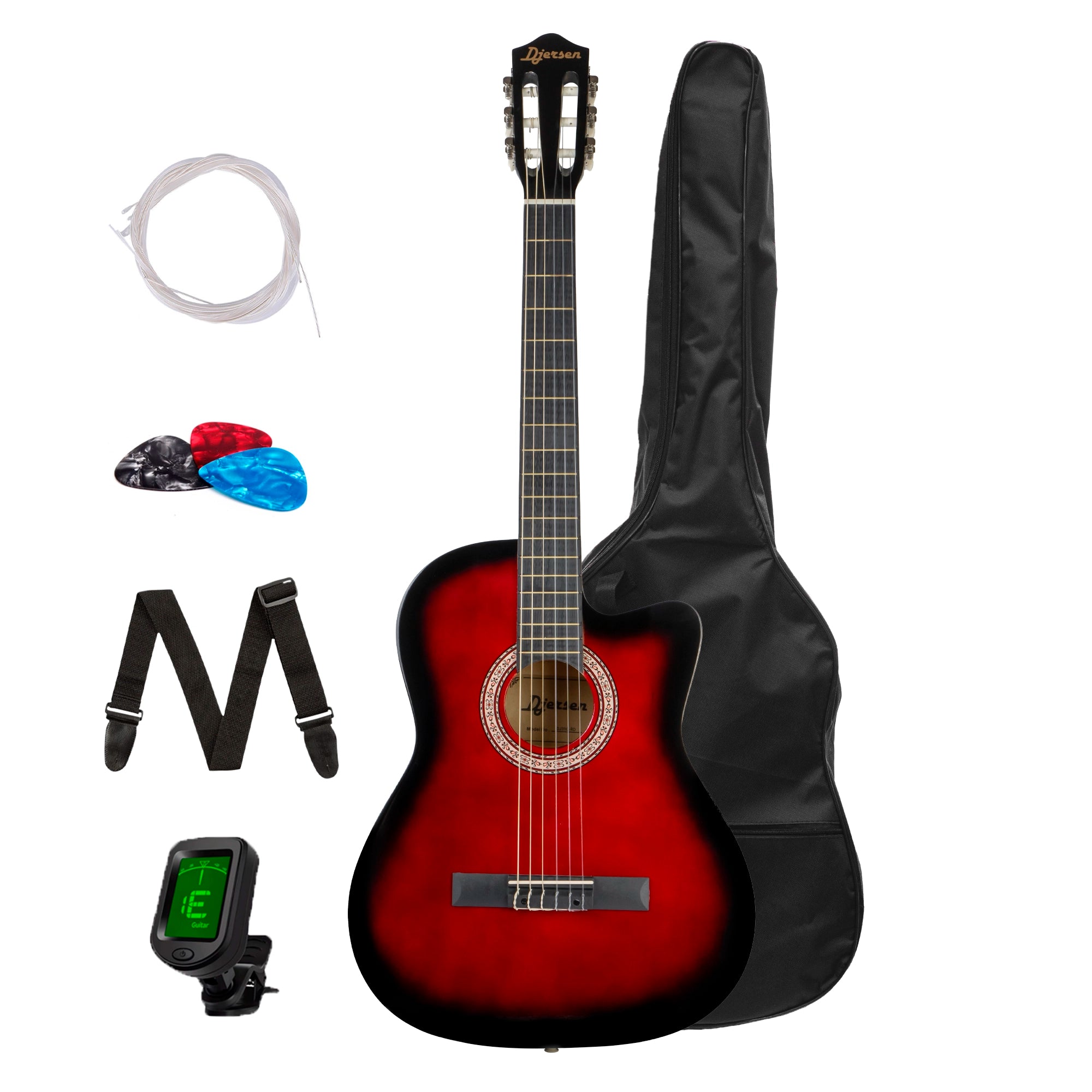 Guitarra Acústica Djersen - DJ39C-PC BK