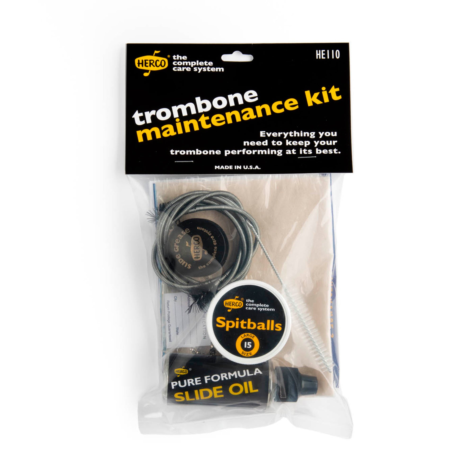 Kit de limpieza para Trombón Herco - HE110