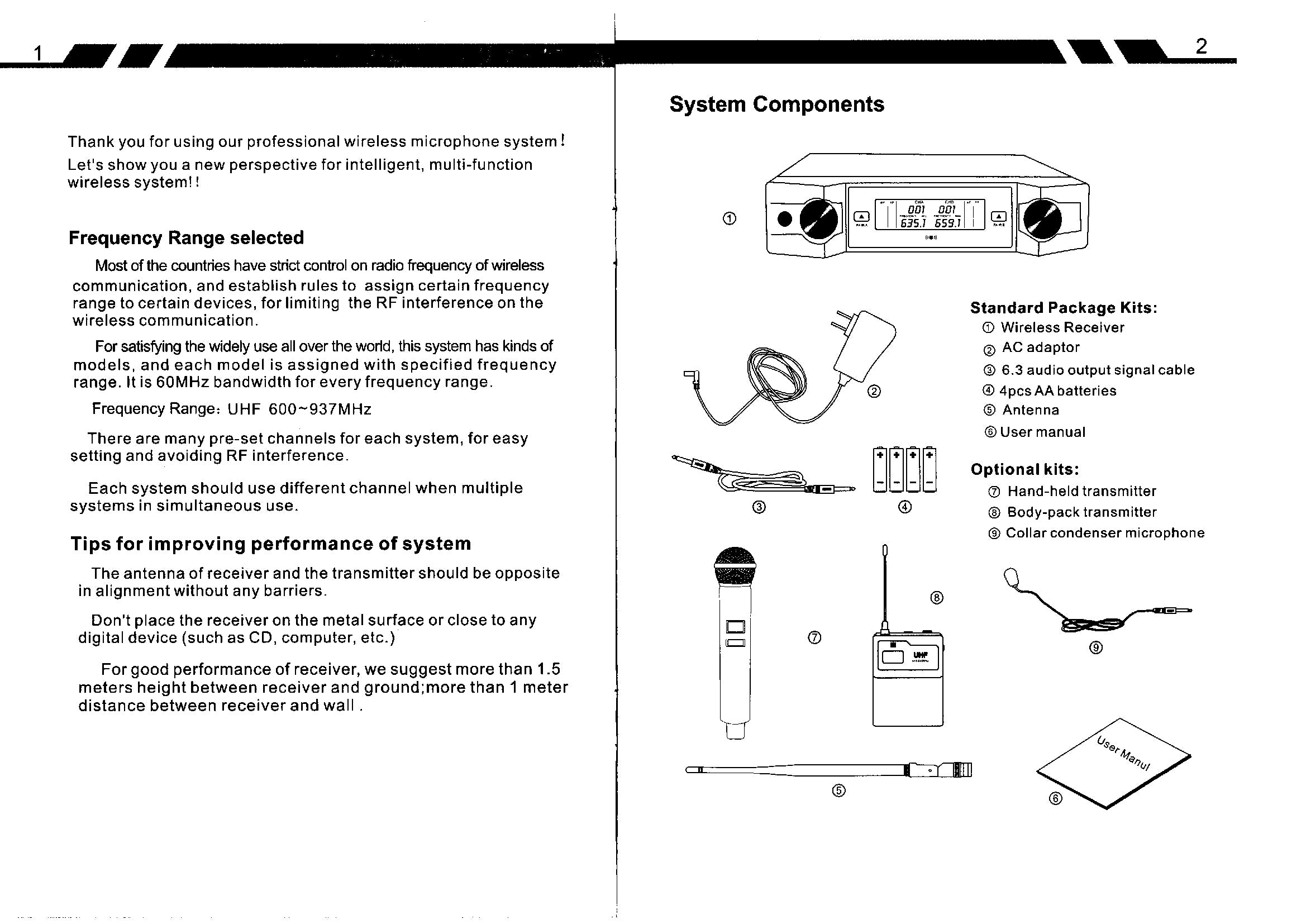 Micrófono Inalámbrico J&G - JG-M901