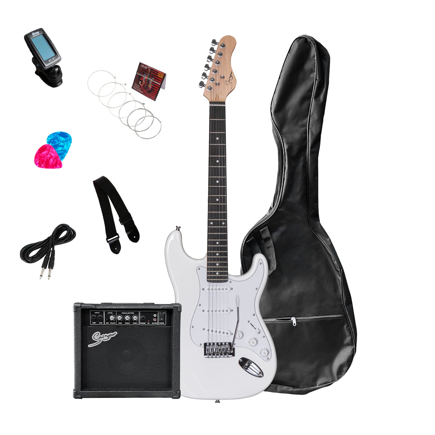 Pack Guitarra Eléctrica Smiger Blanco