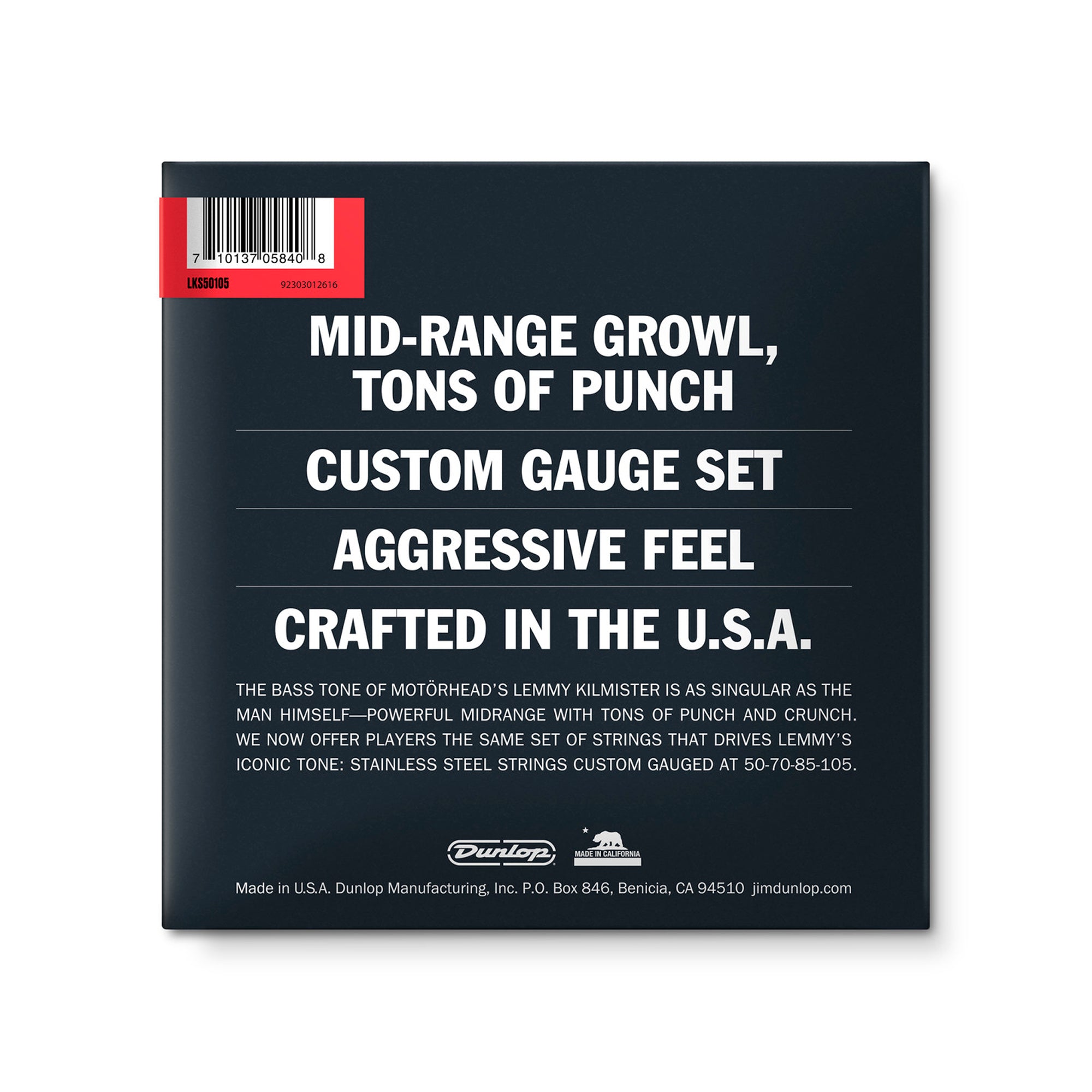 Cuerdas para bajo Dunlop 50-105 Lemmy Kilmister - LKS50105