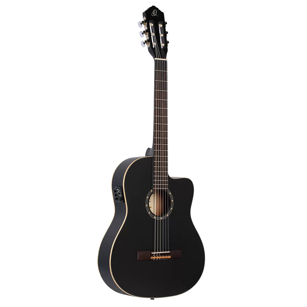Guitarra Electroacustica Negro Ortega - RCE125SN-SBK