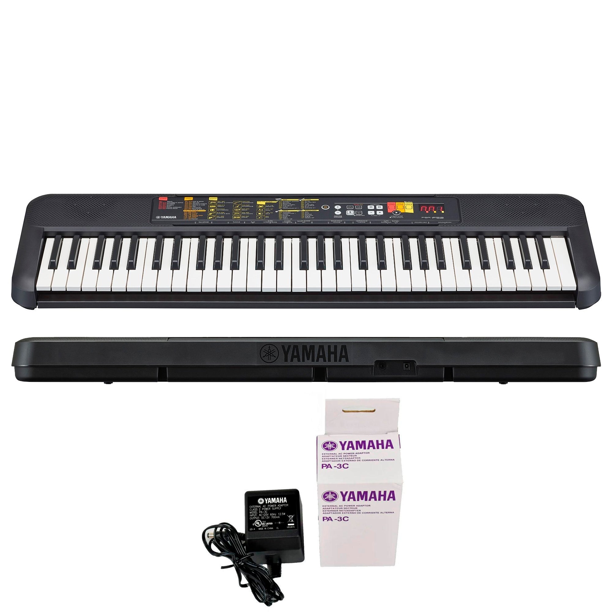 Teclado Yamaha 5/8 con adaptador original - F52