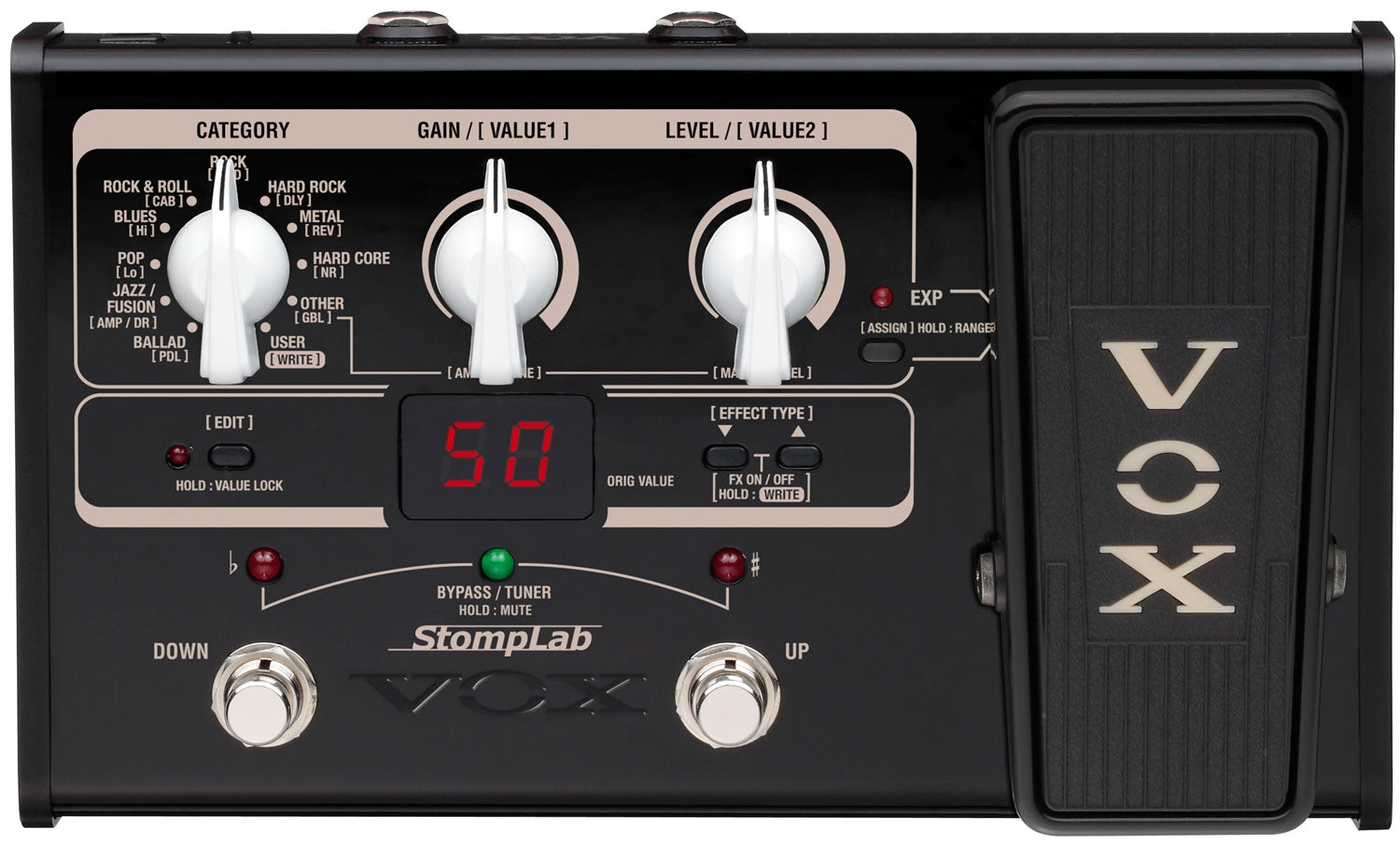 Pedalera multiefecto Vox - Stomplab IIG - SL2G